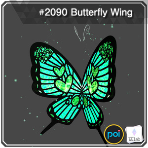 YUYULAB #2090 Accessory バタフライウィング 【VRchat想定】 缩略图 5