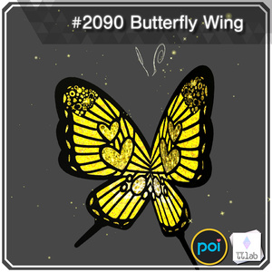 YUYULAB #2090 Accessory バタフライウィング 【VRchat想定】 缩略图 4