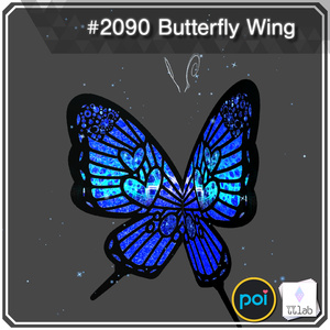 YUYULAB #2090 Accessory バタフライウィング 【VRchat想定】 缩略图 2