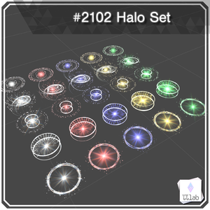 YUYULAB #2102 Accessory ヘイロウセット【VRchat想定】
