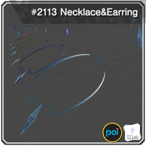 YUYULAB #2113 Accessory ネックレス＆イヤリング【VRchat想定】 缩略图 2