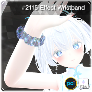 YUYULAB #2115 Accessory エフェクトリストバンド【VRchat想定】