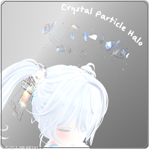 YUYULAB #2141 Accessory クリスタルパーティクルヘイロウ【VRchat想定】