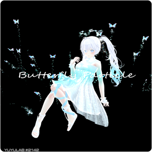 YUYULAB #2142 Accessory バタフライパーティクル【VRchat想定】
