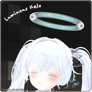 ［セール中］YUYULAB #2156 Accessory ルミナスヘイロウ【VRchat想定】