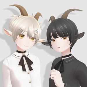 【8アバター対応】ShortHair & TwinTails