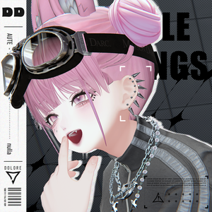 【13アバター対応ピアス】Needle Wings【VRC】
