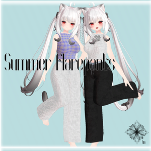【VRChat向け3Dモデル】Summer Flarepants　～舞夜専用～