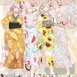 Yunagi Yukata Collection Dedicated Material Set [17 Avatars Compatible]