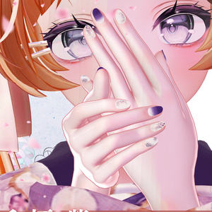【サマーセール８/10-17】E_NAIL 専用マテリアル[和柄　紫］ 缩略图 4