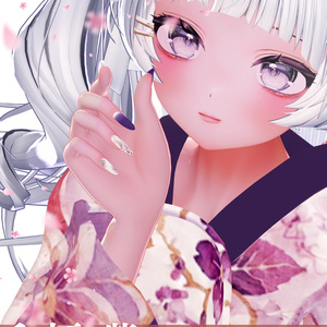 【サマーセール８/10-17】E_NAIL 専用マテリアル[和柄　紫］ 缩略图 2