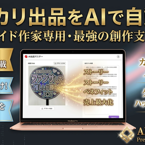 【画像認識AI搭載】メルカリ出品文章・自動生成ツール：Premium Master Edition