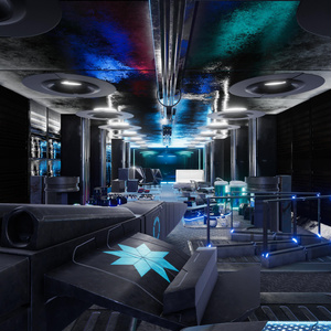 Interior sci-fi assets environment and props Low-poly 3D models / インテリアSFアセット環境・小道具 ローポリ3Dモデル