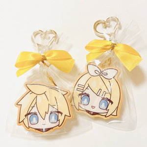 鏡音クッキー風アクキー