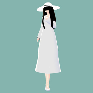[VRoid VRM Avatar] Mischievous Inhuman Girl Avatar Hasshaku-sama