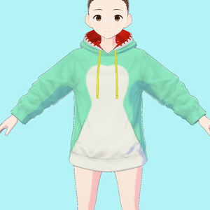 恐竜のパーカー(vroid)