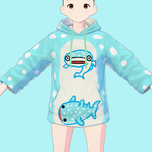 {無料}ジンベイザメのパーカー　whealshark(vroid)