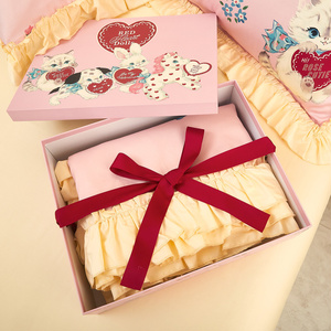 【Rose Cutie x Ms LUTRA】Red Heart Dolls布団カバー4点セット寝具BOX