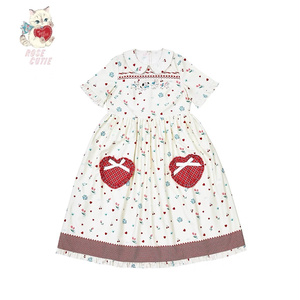 【Rose Cutie】Red Heart Dolls with Pipiロングワンピース