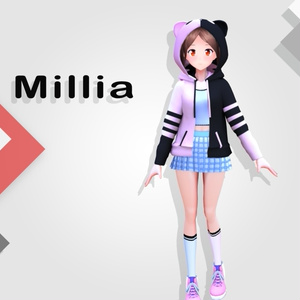 オリジナル3Dキャラクタ "Millia"