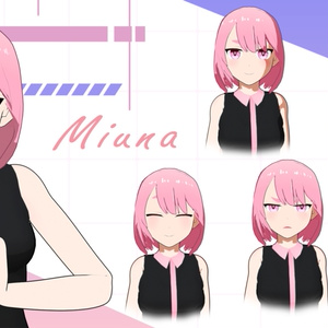 オリジナル3Dキャラクタ "Miuna"