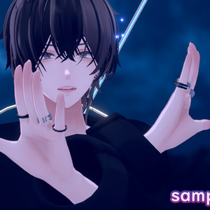 森羅shinra男化粧mens makeup + ブレンドシェイプ一覧(特殊)BlendShapes + 髪色hair color 缩略图 3