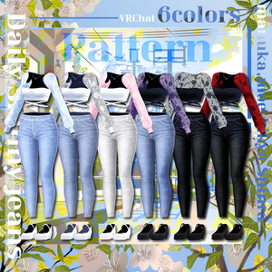 【7アバター対応】 Daily Skinny jeans 【VRChat向け衣装モデル】 缩略图 10