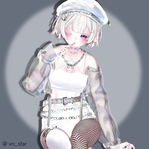 [6アバター対応] Chain leather outfit 缩略图 16