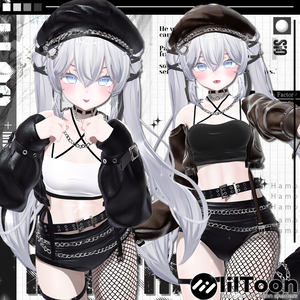 Chain leather outfit 【Sio対応】