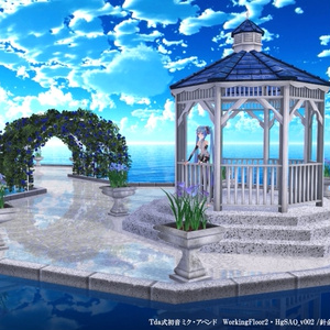 【無料MMD】ガーデンステージ