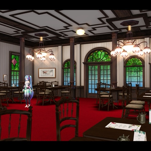 【無料MMD】大正ロマンカフェ