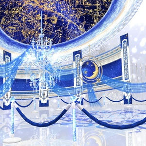 【無料MMD】白×青ステージ 缩略图 3