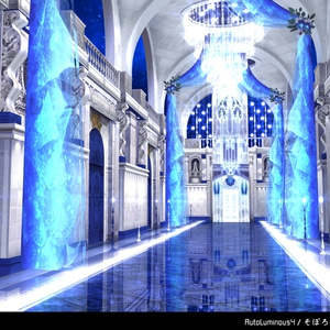 【無料MMD】青の神殿ステージ
