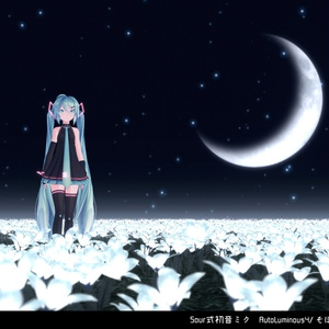 【無料MMD】白花畑_夜ver.1.2