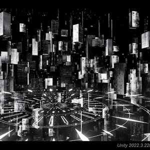 黒の都市ステージ【Vtuber, VRC, 動画制作で使えるUnityPackage】