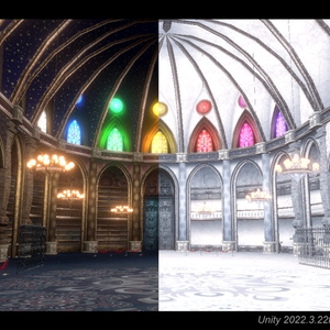 洋館書庫ステージ・白ver.同梱【Vtuber, VRC, 動画制作で使えるUnityPackage】