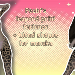 Peebi's leopard textures + blendhapes!