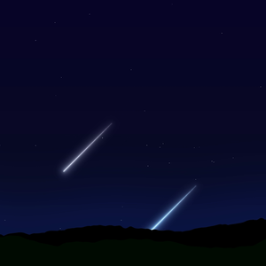 流れ星素材
