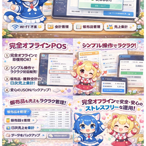 完全オフラインPOS 「Anthology POS」 - 同人即売会向け・ブラウザで動くレジ会計ツール