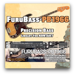 [プレベ版]FuruBass-PB1966 ベース音源 for KONTAKT