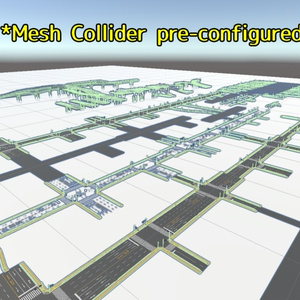【Unity対応】 日本風ローポリ道路素材 『UnityRoadMaster』（フルセット） 缩略图 14