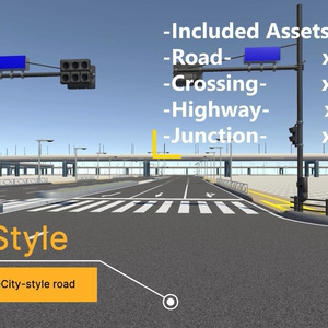 【Unity対応】 日本風ローポリ道路素材 『UnityRoadMaster』（フルセット） 缩略图 2