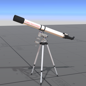 【無料】VRChat 天体望遠鏡 / Telescope【3Dモデル】