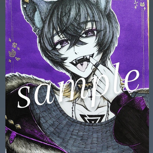 オリジナルイラスト原画色紙 中 - まいくろWAVE - BOOTH