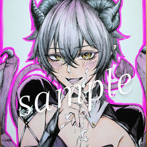 オリジナルイラスト原画色紙 中 - まいくろWAVE - BOOTH