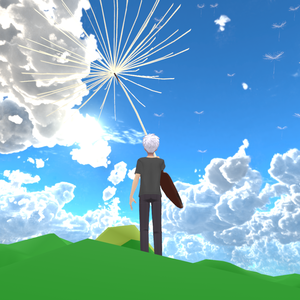 タンポポの綿毛３Dモデル【cluster用Asset】