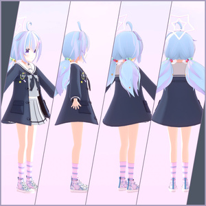 【キャラクター3Dモデル】宇沢レイサ（ブルーアーカイブ）【VRChat向け】 缩略图 3