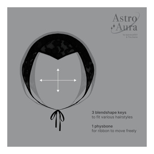「VRC想定」 Hair Accessories Set - COSMIC 缩略图 4