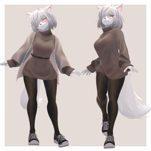 オリジナル3Dモデル「ましろ」 缩略图 2