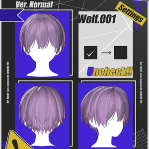 【9アバター対応】3way wolf short【VRChat】 缩略图 9